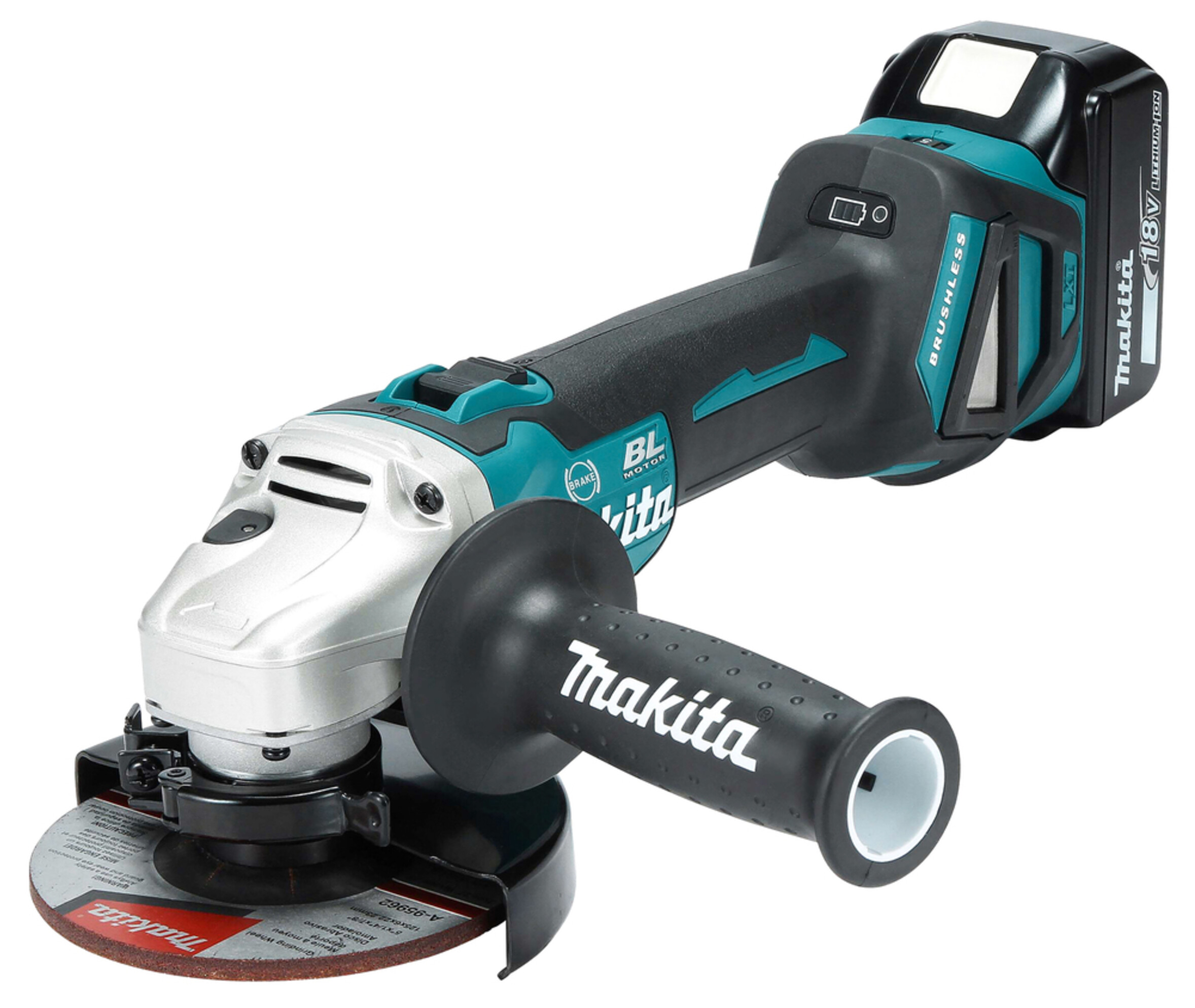 Makita DGA513RTJ Akku-Winkelschleifer18V MAKPAC, Art.-Nr. 514259 - Akku Mäser - B2B-Shop