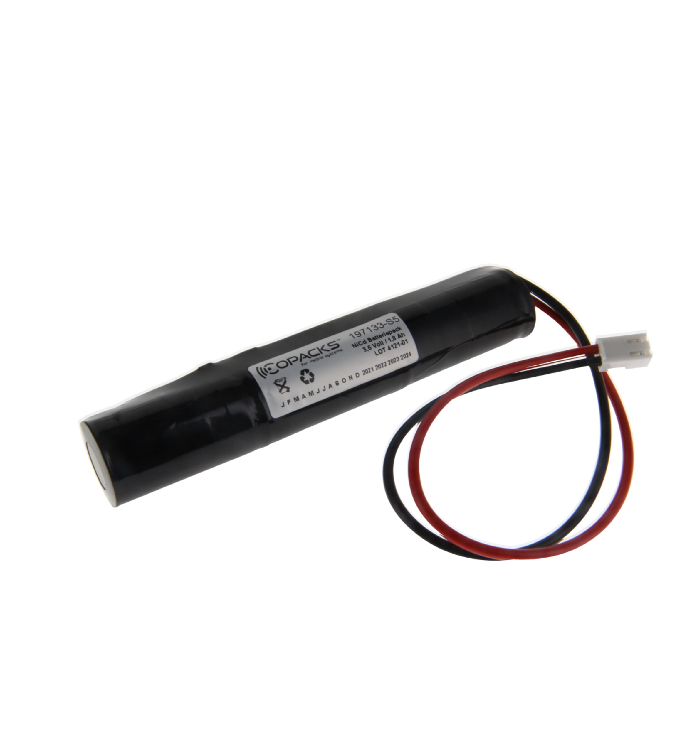 Notleuchtenakku - 3/SC1800-S m. 20cm Kabel, Art.-Nr. 300918 - Akku Mäser - B2B-Shop Notleuchtenakku - 3/SC1800-S m. 20cm Kabel, Art.-Nr. 300918 - Akku Mäser - B2B-Shop