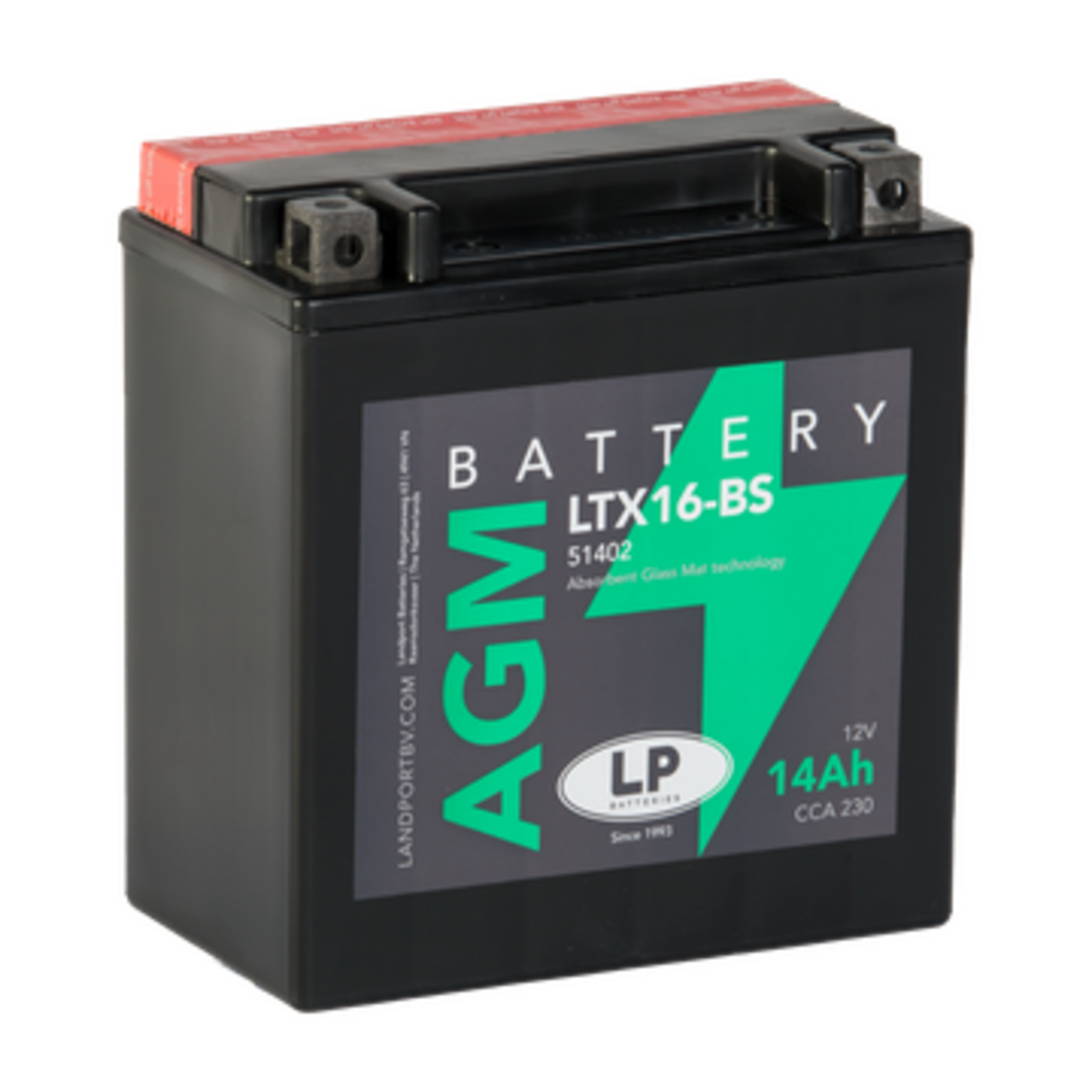 Landport MA LTX16-BS AGM+Acidpack (YTX16-BS), Art.-Nr. 510074 - Akku Mäser - B2B-Shop