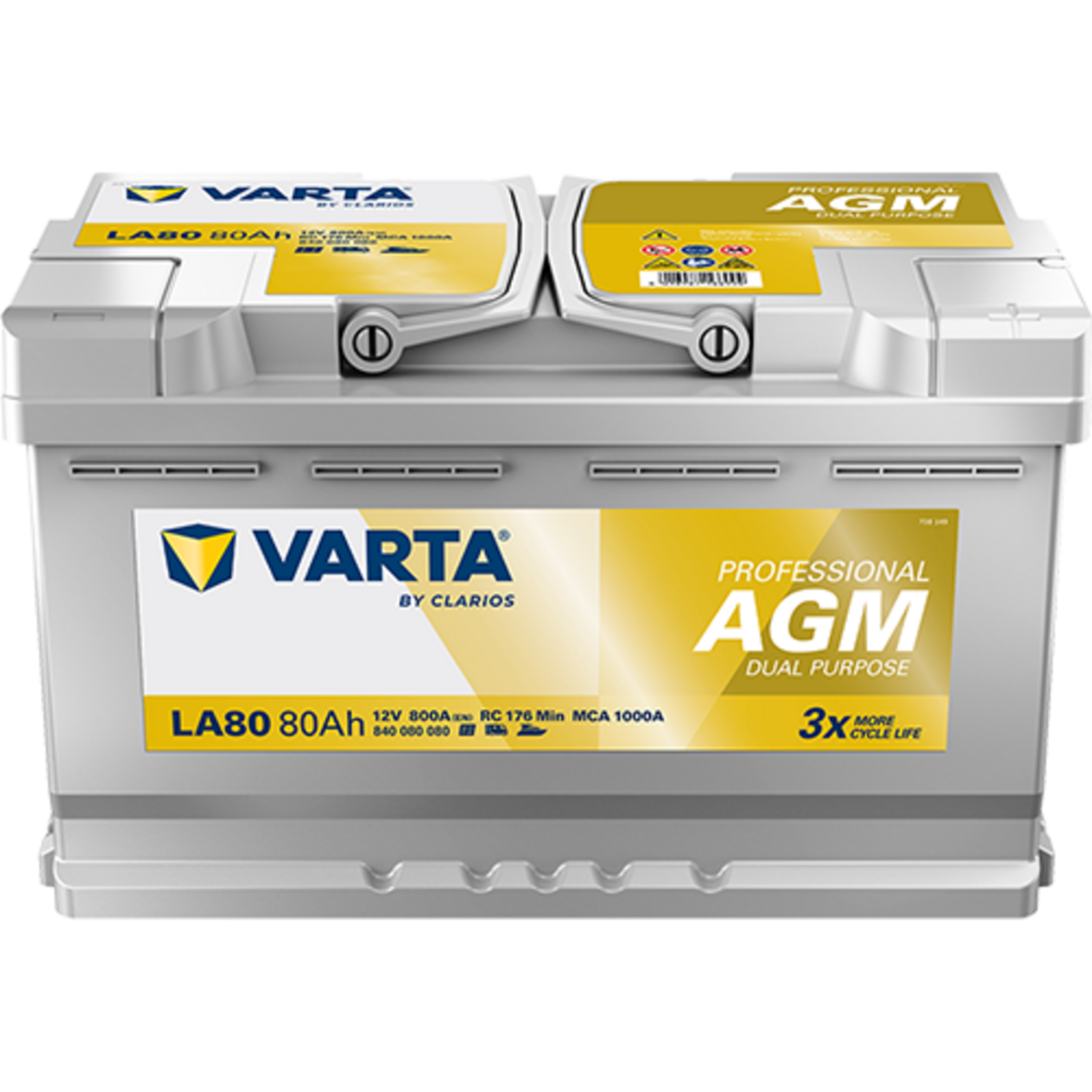 VARTA Professional AGM LA80 840080080K312, Art.-Nr. 503737 - Akku Mäser - B2B-Shop