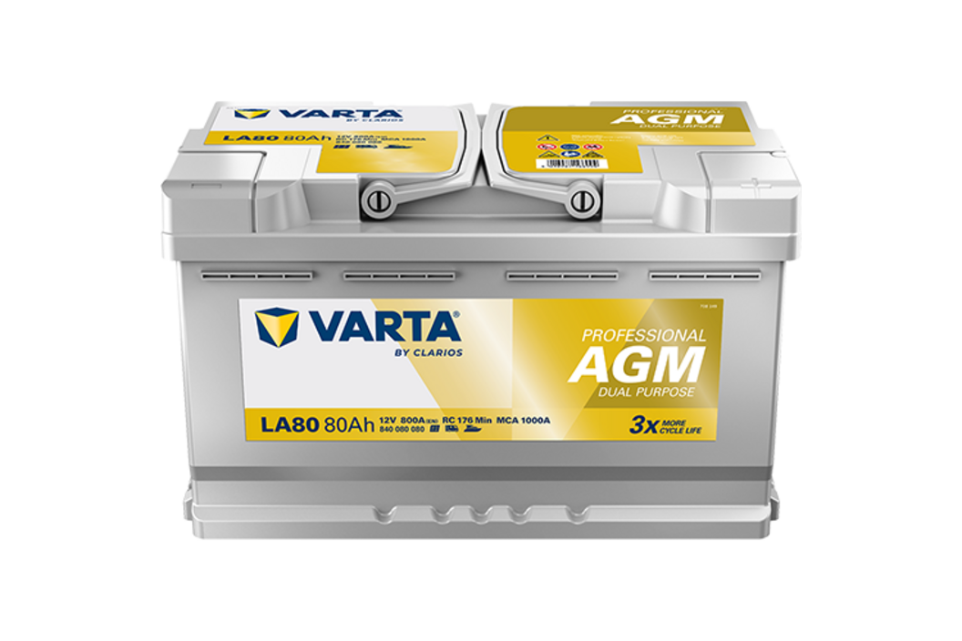 VARTA Professional AGM LA80 840080080K312, Art.-Nr. 503737 - Akku Mäser - B2B-Shop