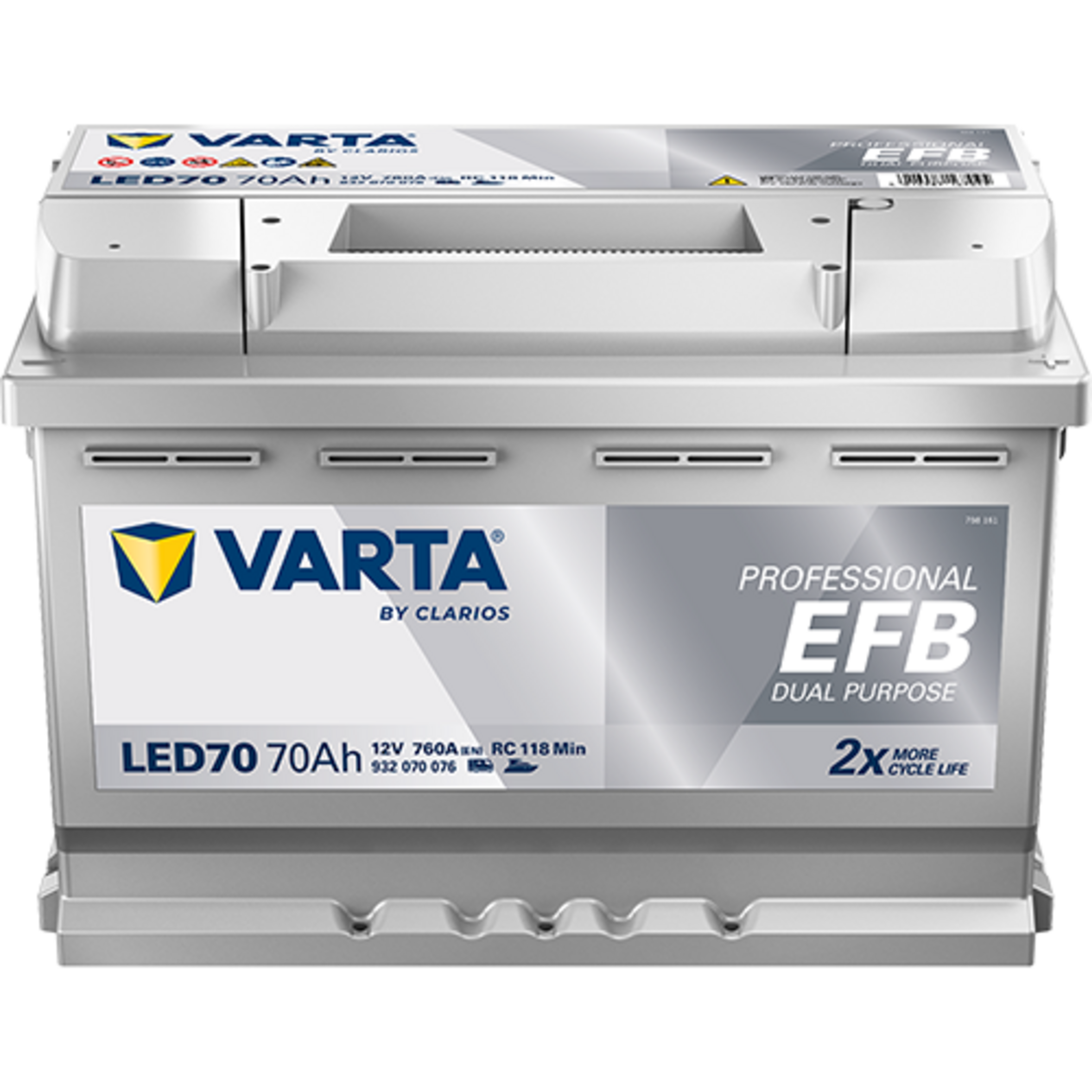 VARTA Professional EFB LED70 932070076K312, Art.-Nr. 513065 - Akku Mäser - B2B-Shop