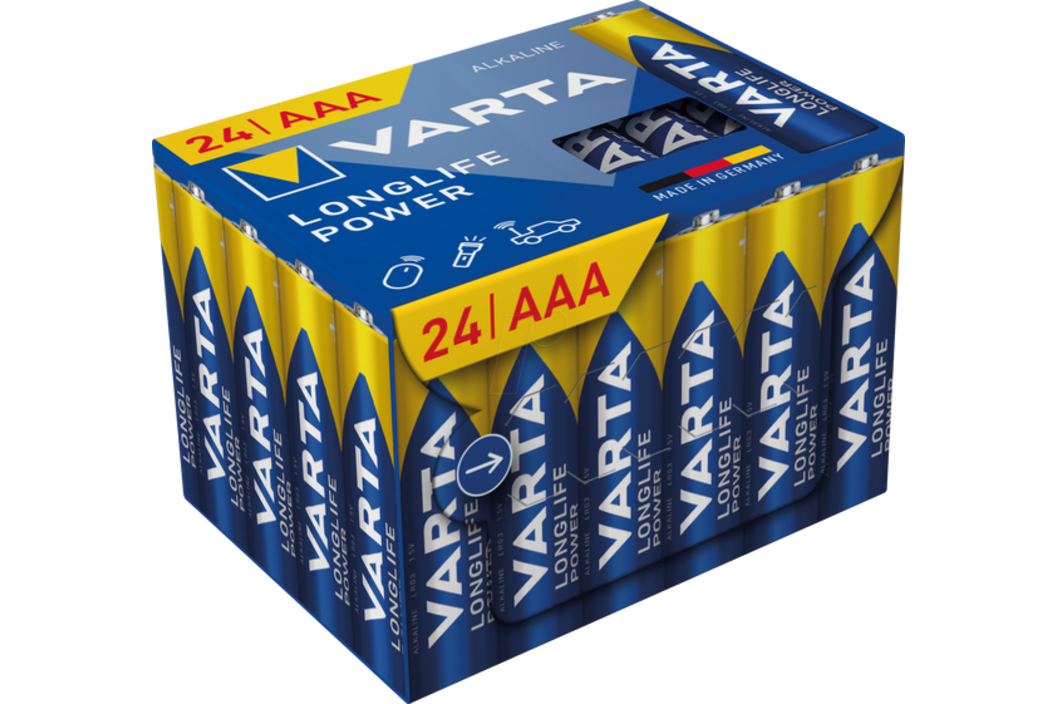 Varta 95900 Longlife Power AAA Big Box 24, Art.-Nr. 513604 - Akku Mäser - B2B-Shop Varta 95900 Longlife Power AAA Big Box 24, Art.-Nr. 513604 - Akku Mäser - B2B-Shop