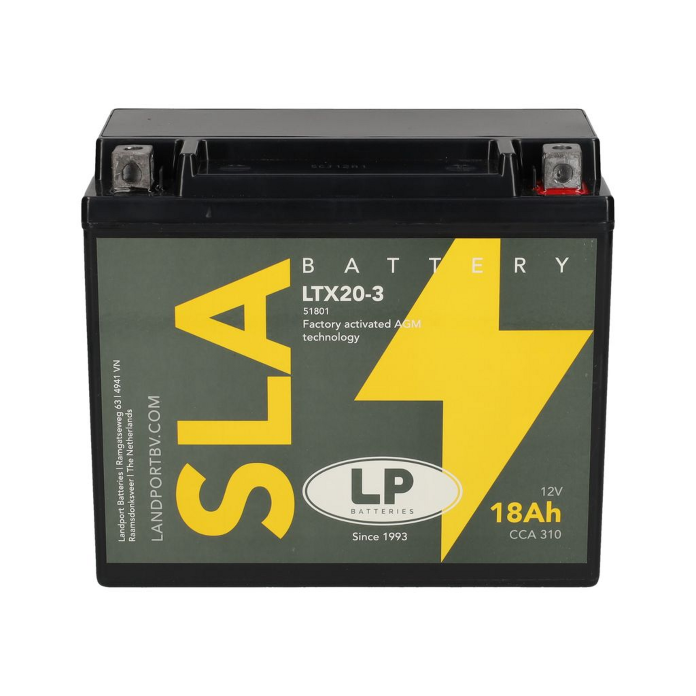 Landport MS LTX20-3 (YTX20-3 / YB18L-A / YTX20L-BS) SLA, Art.-Nr. 510099 - Akku Mäser - B2B-Shop