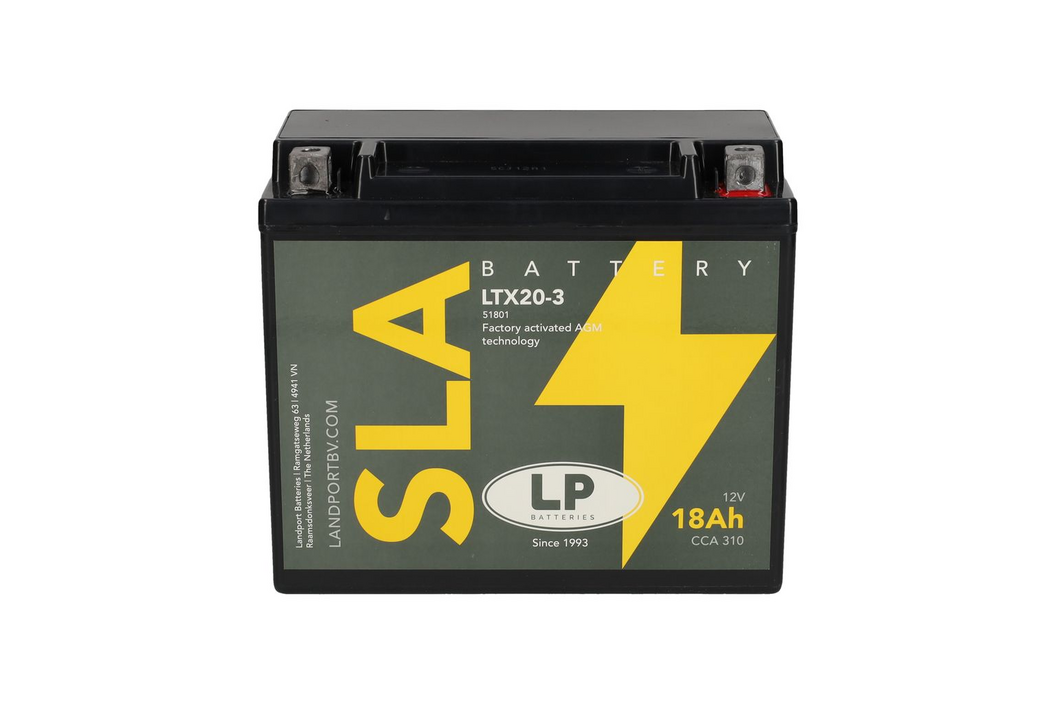 Landport MS LTX20-3 (YTX20-3 / YB18L-A / YTX20L-BS) SLA, Art.-Nr. 510099 - Akku Mäser - B2B-Shop