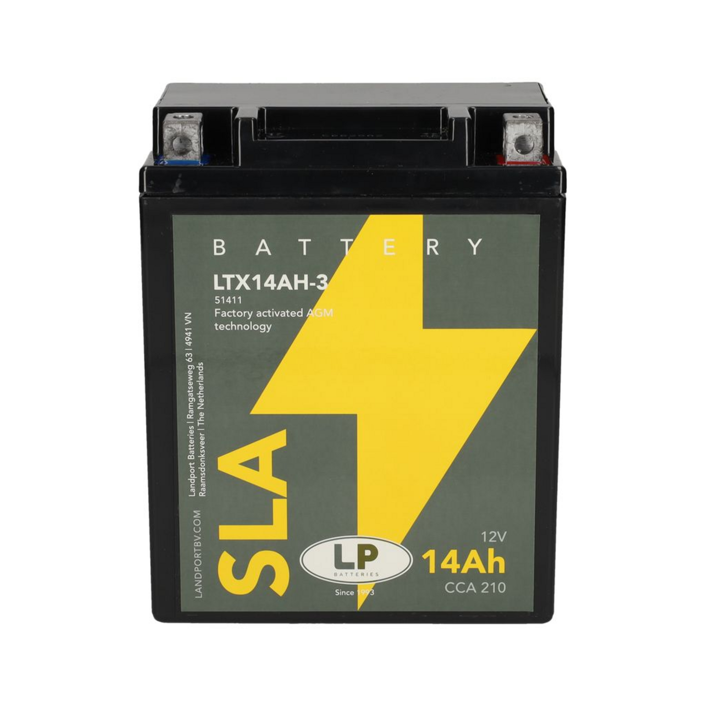 Landport MS LTX14AH-3 (YTX14AH-3 / YB14L-A2/B2) SLA, Art.-Nr. 513940 - Akku Mäser - B2B-Shop